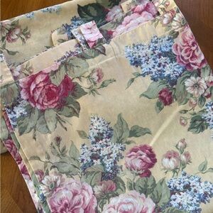 Vintage Martha Stewart Floral Curtains